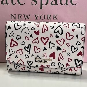 Kate Spade Crossbody Purse - Scribble Hearts - BNWT